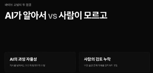 AI 코딩 자동화 바이브 코딩의 양면성 173551780552987330