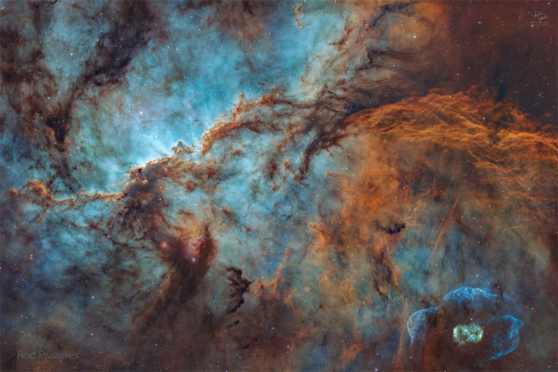 밤하늘 드래곤 성운 ngc 6188 발견